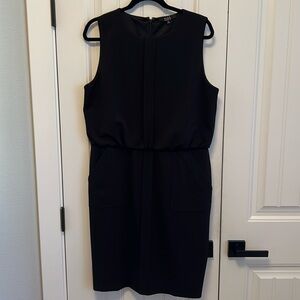 Alex Marie Black Sleeveless Sheath Dress with Pockets